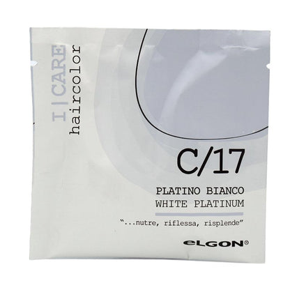 Elgon maschera colorante riflessante in bustina monodose da 25ml di colore bianco platino.